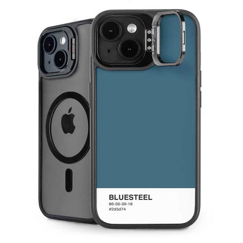Bluesteel Color Palette iPhone 15 Kickstand Case